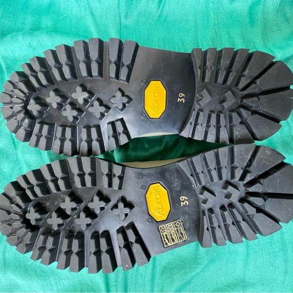 ATP ATELIER Manduria Sage Green Gray Leather Chunky Platform Loafers Handmade 39 - Picture 12 of 16